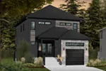 Front of Home - Malina Modern Prairie Home 032D-0856 - Shop House Plans and More