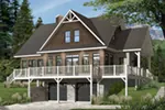 Front of Home - Overlook Vacation Home 032D-0858 - Shop House Plans and More