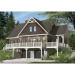 Front of Home - Overlook Vacation Home 032D-0858 - Shop House Plans and More