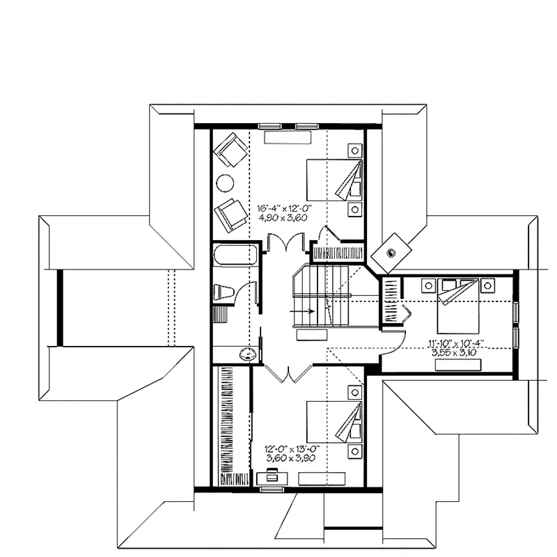 Second Floor - Anson Isle Country Lake Home 032D-0859 - Search House Plans and More