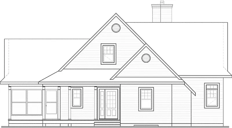 Front Elevation - Anson Isle Country Lake Home 032D-0859 - Search House Plans and More