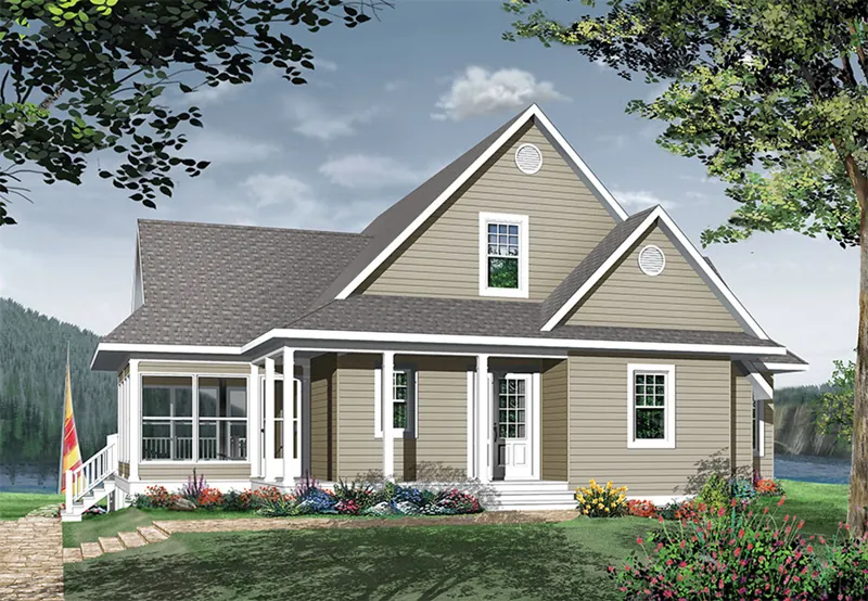 Front Image - Anson Isle Country Lake Home 032D-0859 - Search House Plans and More