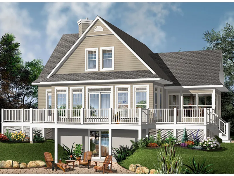 Rear Photo 01 - Anson Isle Country Lake Home 032D-0859 - Search House Plans and More