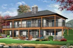 Ranch House Plan Rear Photo 01 - Pryce Park Contemporary Ranch Home 032D-0862 - Shop House Plans and More