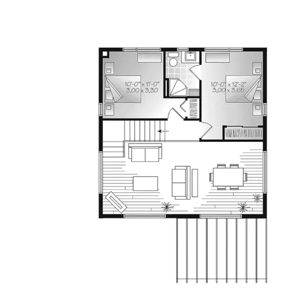 Second Floor - Proctor Modern Two-Story Home 032D-0863 - Shop House Plans and More