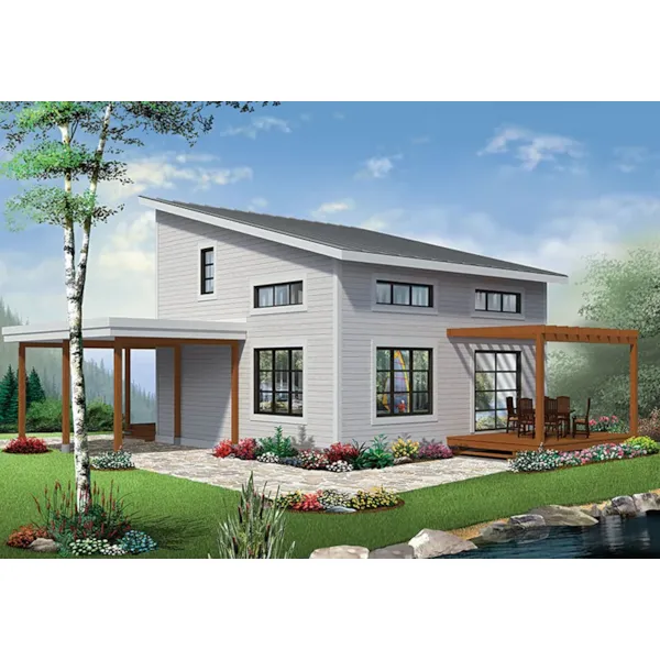 Front of Home - Proctor Modern Two-Story Home 032D-0863 - Shop House Plans and More