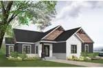 Ranch House Plan Front of Home - Windo Creek Craftsman Home 032D-0871 - Shop House Plans and More