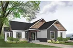 Ranch House Plan Front Photo 01 - Windo Creek Craftsman Home 032D-0871 - Shop House Plans and More
