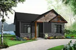 Modern House Plan Front Photo 02 - Winscott Trail Prairie Cabin Home 032D-0872 - Shop House Plans and More