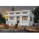 Front Photo 01 - Great Escape Contemporary Cabin 032D-0874 - Search House Plans and More