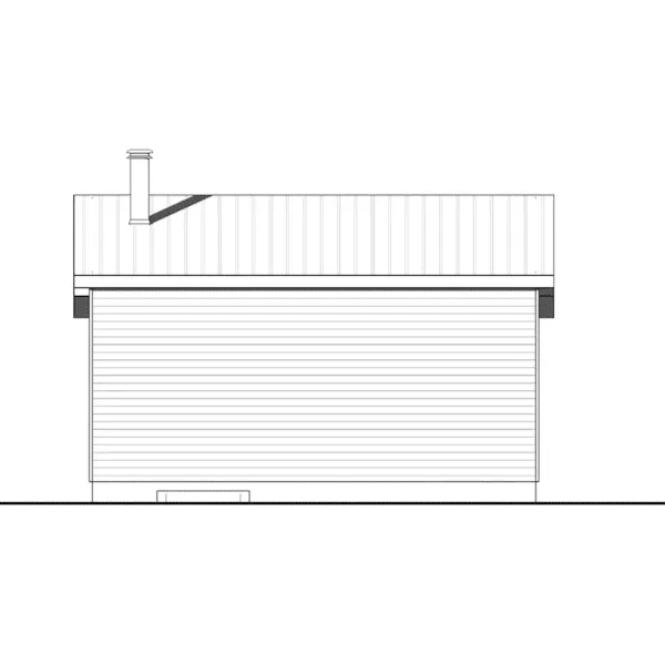 Rear Elevation - Great Escape Contemporary Cabin 032D-0874 - Search House Plans and More