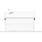 Rear Elevation - Great Escape Contemporary Cabin 032D-0874 - Search House Plans and More