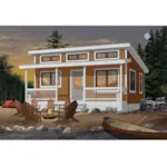 Front Photo 01 - Great Getaway Contemporary Cottage 032D-0875 - Search House Plans and More