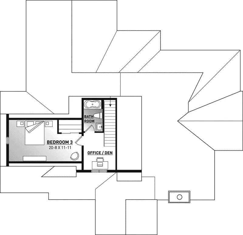 Second Floor - Ashton Lake Traditional Home 032D-0876 - Search House Plans and More