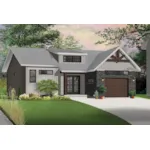 Front of Home - Urbanvalley Modern Ranch Home 032D-0878 - Shop House Plans and More