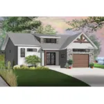 Front Photo 03 - Urbanvalley Modern Ranch Home 032D-0878 - Shop House Plans and More