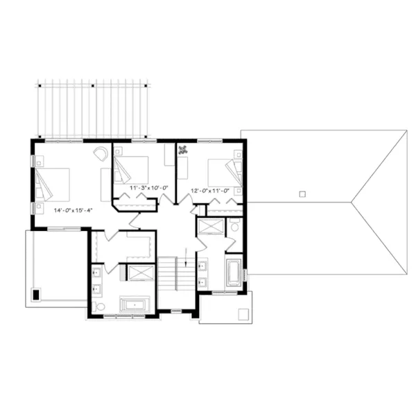 Second Floor - Liana Modern Two-Story Home 032D-0881 - Shop House Plans and More