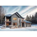 Front Photo 02 - Liana Modern Two-Story Home 032D-0881 - Shop House Plans and More