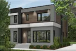 Contemporary House Plan Front Photo 01 - Nevio Modern Home 032D-0882 - Shop House Plans and More