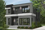 Contemporary House Plan Front Photo 02 - Nevio Modern Home 032D-0882 - Shop House Plans and More