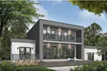 Contemporary House Plan Rear Photo 04 - Nevio Modern Home 032D-0882 - Shop House Plans and More