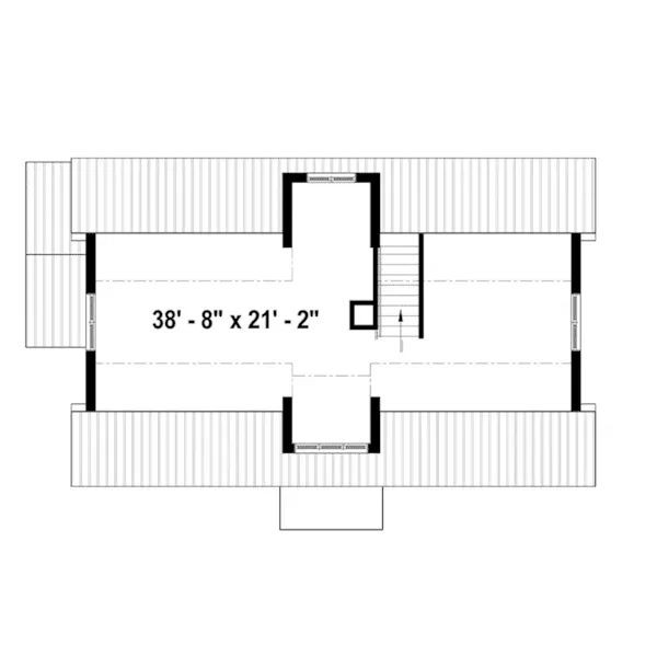 Ranch House Plan Second Floor - Montauk Bay Craftsman Home 032D-0884 - Shop House Plans and More