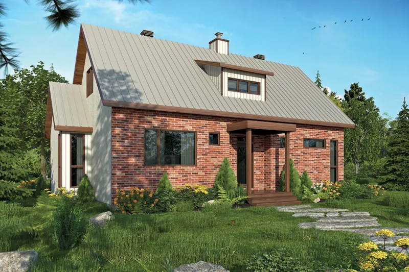 Farmhouse Plan Front of Home - Montauk Bay Craftsman Home 032D-0884 - Shop House Plans and More