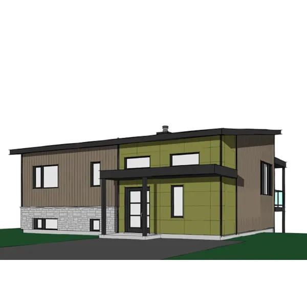 Front Image - Calypso Bay Modern Home 032D-0886 - Search House Plans and More