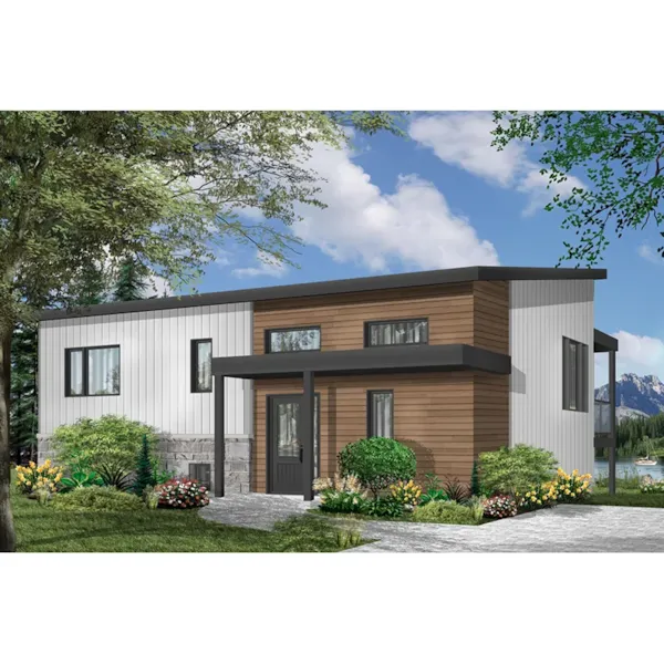 Front Photo 01 - Calypso Bay Modern Home 032D-0886 - Search House Plans and More