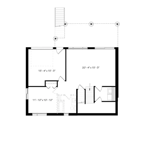 Lower Level Floor - Calypso Bay Modern Home 032D-0886 - Search House Plans and More