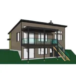 Rear Photo 02 - Calypso Bay Modern Home 032D-0886 - Search House Plans and More