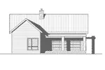 Vacation House Plan Rear Elevation - Kellan Creek Craftsman Home 032D-0887 - Search House Plans and More