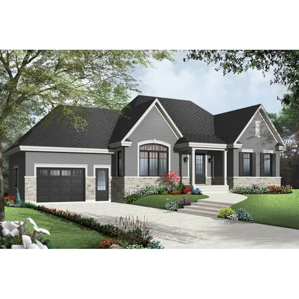 Front Photo 01 - Spring Brook One-Story Home 032D-0888 - Shop House Plans and More