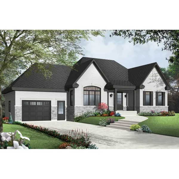 Front Photo 03 - Spring Brook One-Story Home 032D-0888 - Shop House Plans and More