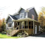 Front of Home - Country Charmer Multi-Level Home 032D-0895 - Search House Plans and More