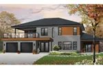 Modern House Plan Front Image - Silk Woods Multi-Family Home 032D-0899 - Shop House Plans and More