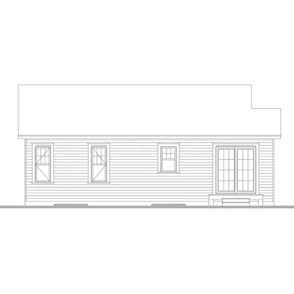 Country House Plan Rear Elevation - Emmit Creek 032D-0904 - Search House Plans and More