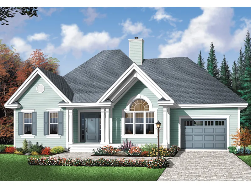 Traditional House Plan Front Photo 01 - Glenclover Ranch Home 032D-0911 - Search House Plans and More