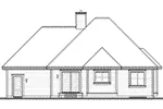 Traditional House Plan Rear Elevation - Glenclover Ranch Home 032D-0911 - Search House Plans and More