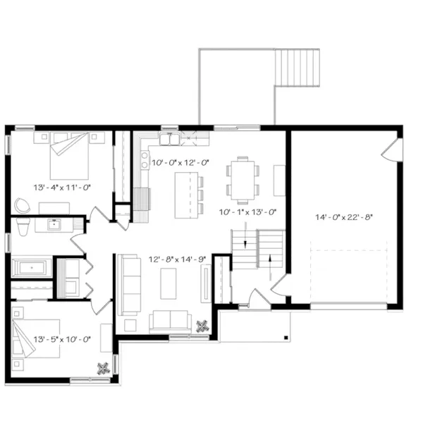 First Floor - Aspendale Contemporary Home 032D-0913 - Search House Plans and More