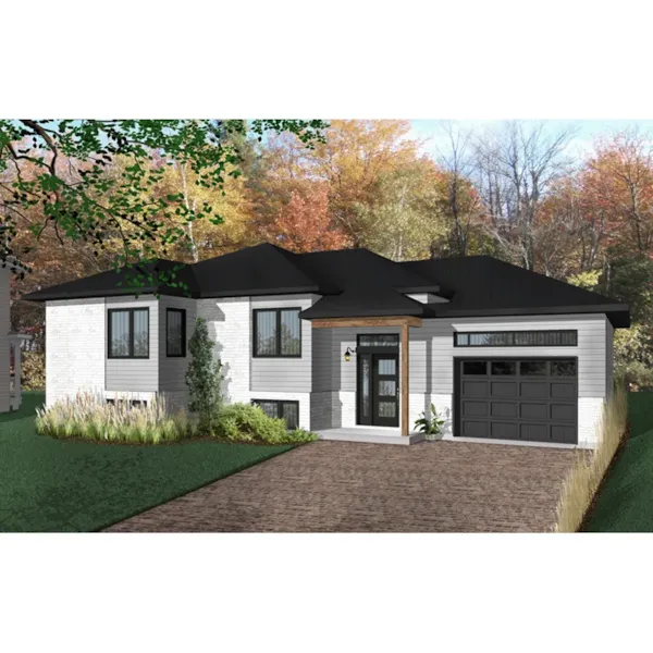 Front Photo 01 - Aspendale Contemporary Home 032D-0913 - Search House Plans and More