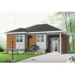 Front Image - Aspendale Hill Contemporary Ranch Home 032D-0914 - Search House Plans and More