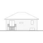 Rear Elevation - Aspendale Hill Contemporary Ranch Home 032D-0914 - Search House Plans and More