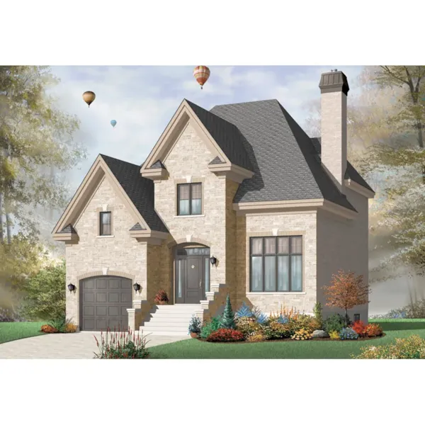 Front Photo 01 - Wellbury European Two-Story Home 032D-0915 - Shop House Plans and More