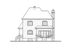 Country House Plan Rear Elevation - Gaubert European Home 032D-0919 - Search House Plans and More