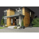 Front Photo 04 - Gilman Modern Home 032D-0921 - Search House Plans and More