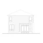 Rear Elevation - Gilman Modern Home 032D-0921 - Search House Plans and More