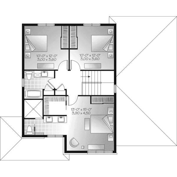 Contemporary House Plan Second Floor - Colfax Modern Prairie Home 032D-0927 - Search House Plans and More