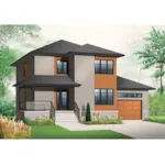 Contemporary House Plan Front Photo 01 - Colfax Modern Prairie Home 032D-0927 - Search House Plans and More