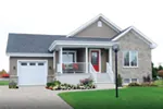 Bungalow House Plan Front of Home - Forest Ridge Path Ranch Home 032D-0928 - Search House Plans and More